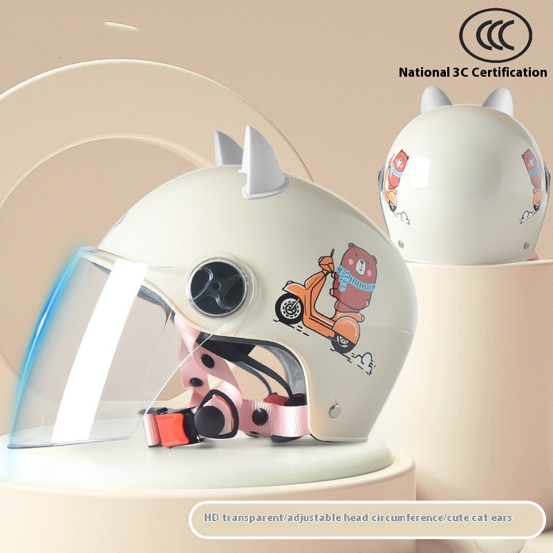 Kids' Cat-Ear Helmet with Visor — photo 5