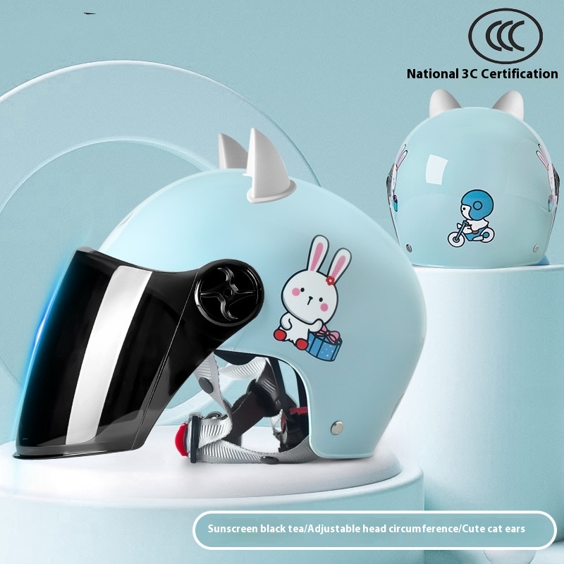 Kids' Cat-Ear Helmet with Visor — photo 6
