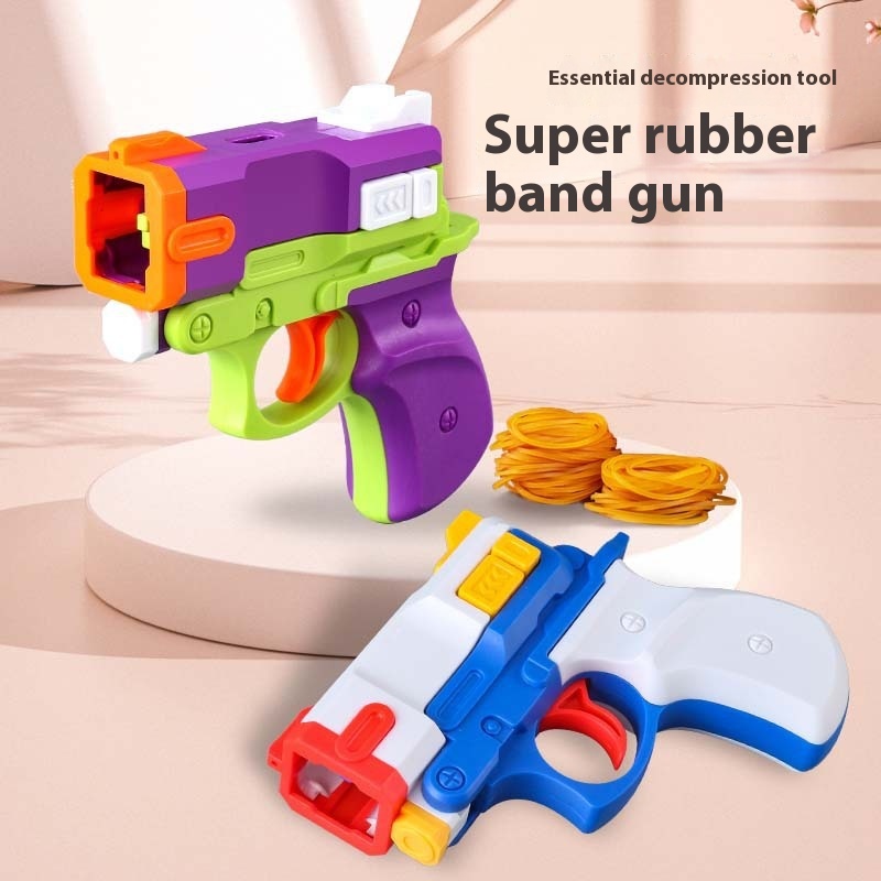 3D-Printed Gravity Rubber Band Gun Toy — photo 2