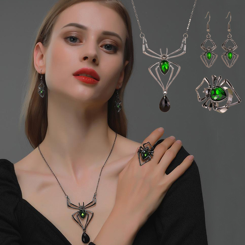 Halloween Spider Pendant Necklace — photo 2