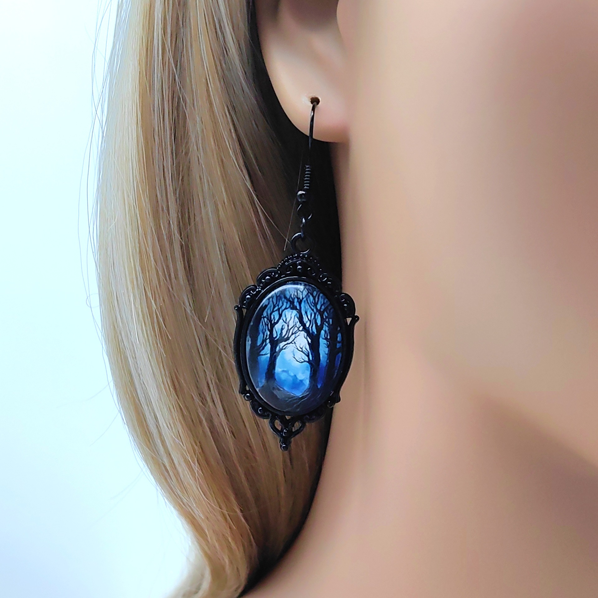 Vintage Halloween Witch Necklace & Earring Set — photo 3