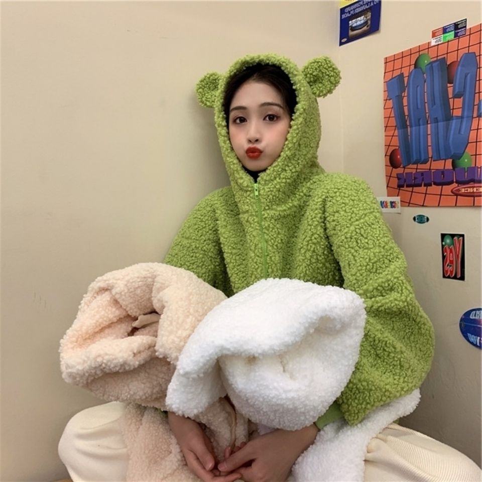 Bear-Ears Hooded Cardigan Coat for Women — photo 2