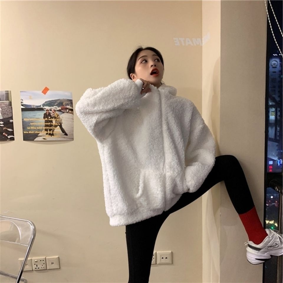 Bear-Ears Hooded Cardigan Coat for Women — photo 4