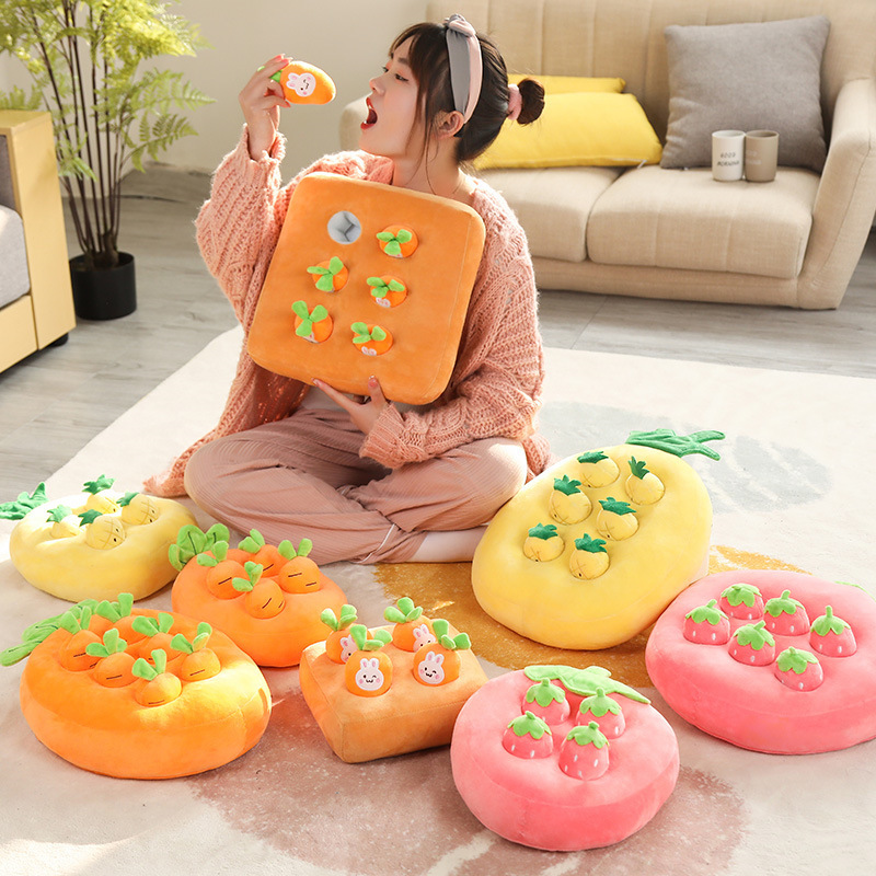 Carrot Pull Snuffle Plush Toy for Dogs & Cats — photo 2