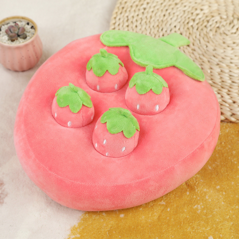 Carrot Pull Snuffle Plush Toy for Dogs & Cats