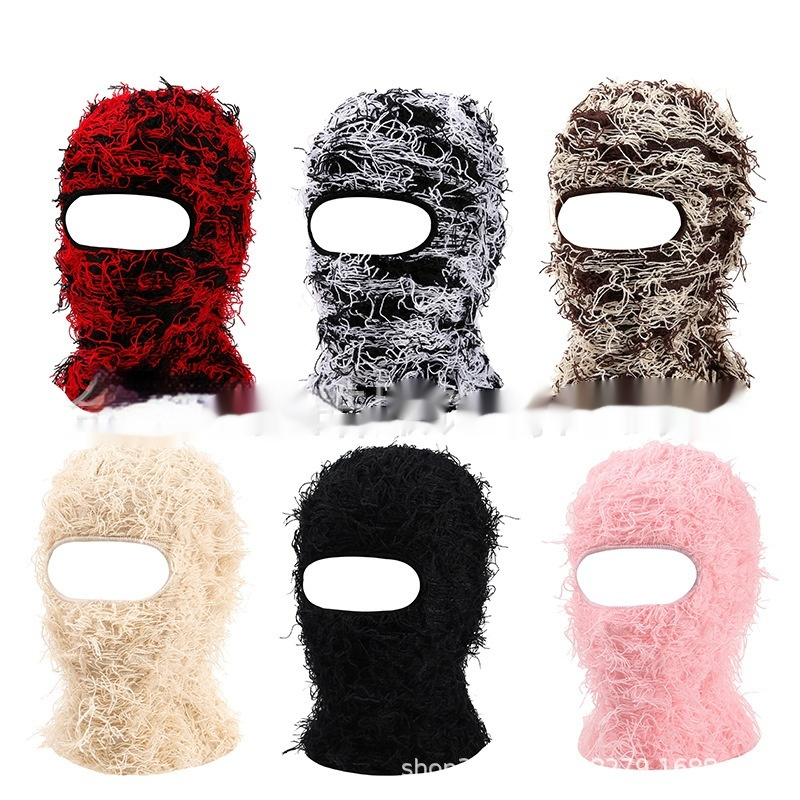 Knit Balaclava Mask Hat — Unisex Warm Hood — photo 2