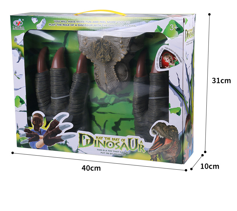 Dinosaur Mask and Claw Gloves Costume Set — photo 2