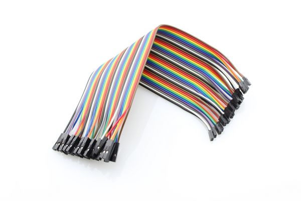 2.0mm to 2.54mm Dual-Female Jumper Wire - 200mm (40pcs Pack)