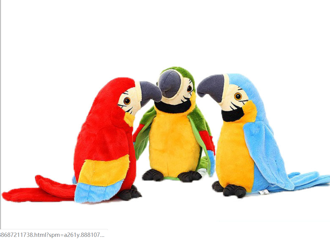 Talking Repeat Parrot Plush Toy — photo 5