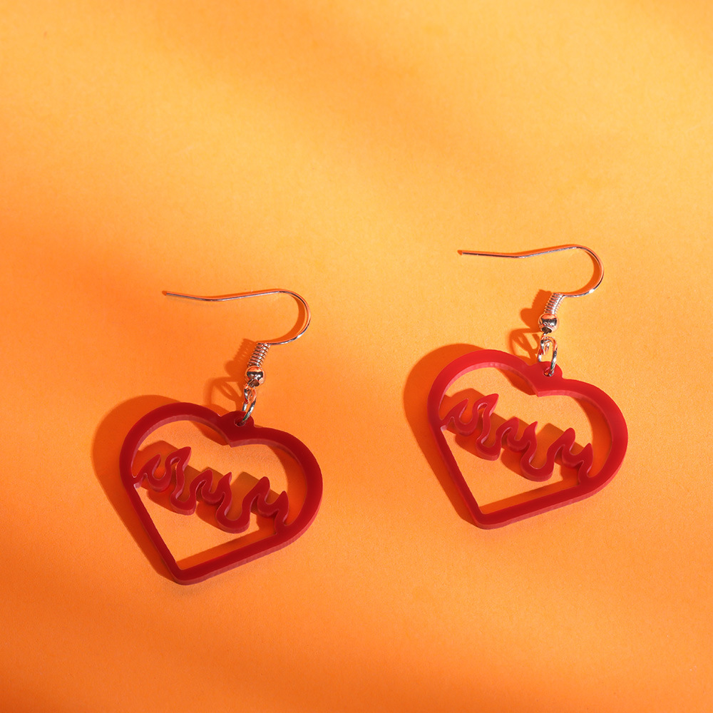 Heart Acrylic Earrings — photo 3