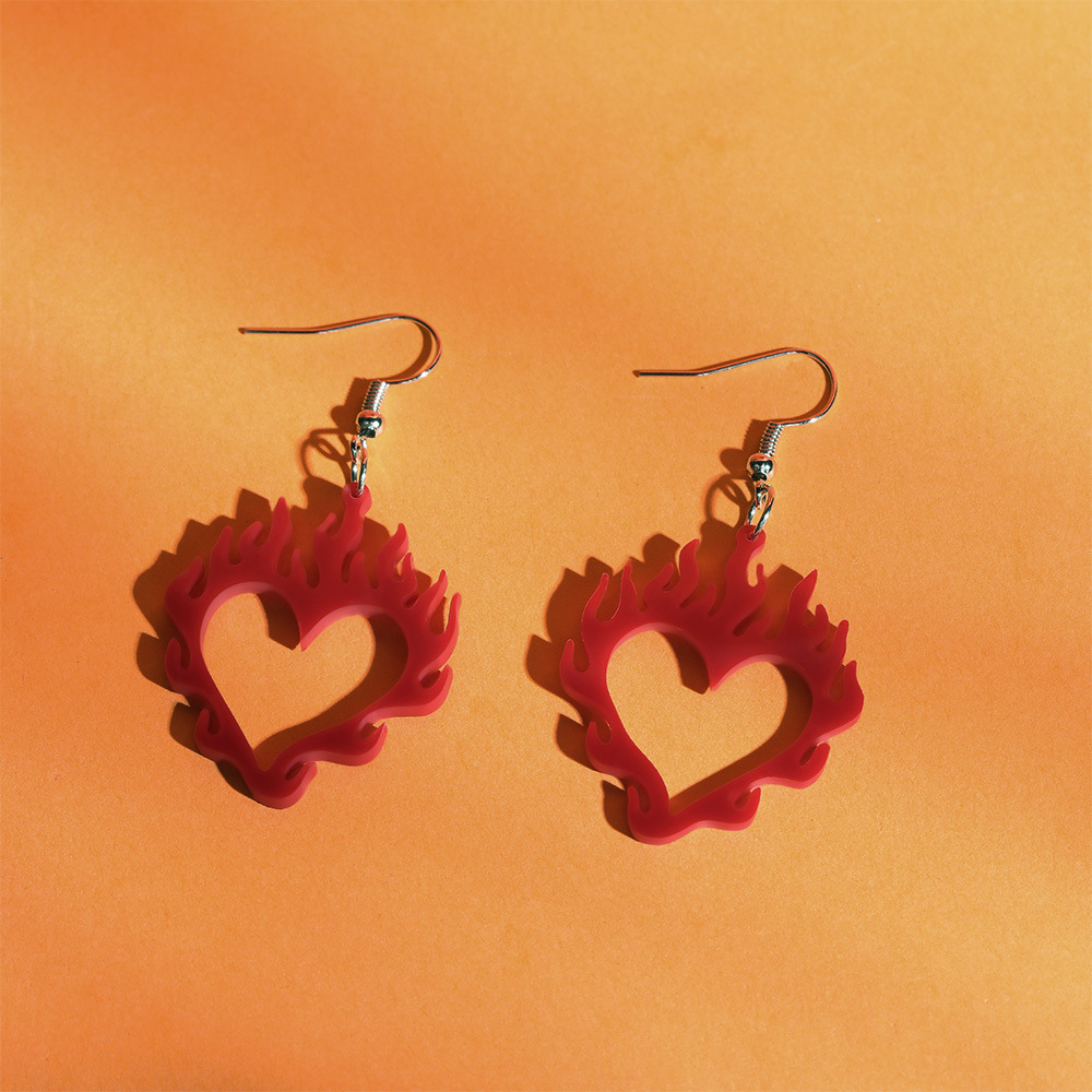 Heart Acrylic Earrings — photo 4