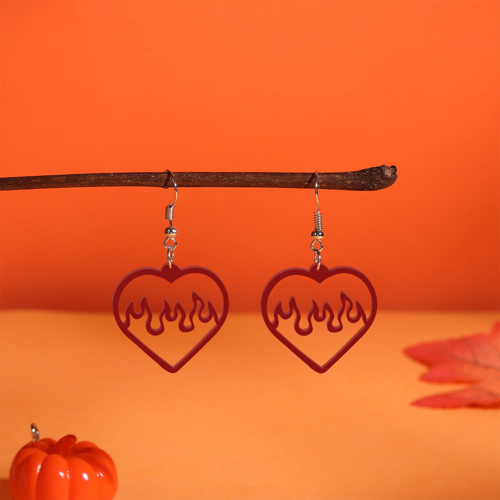 Heart Acrylic Earrings