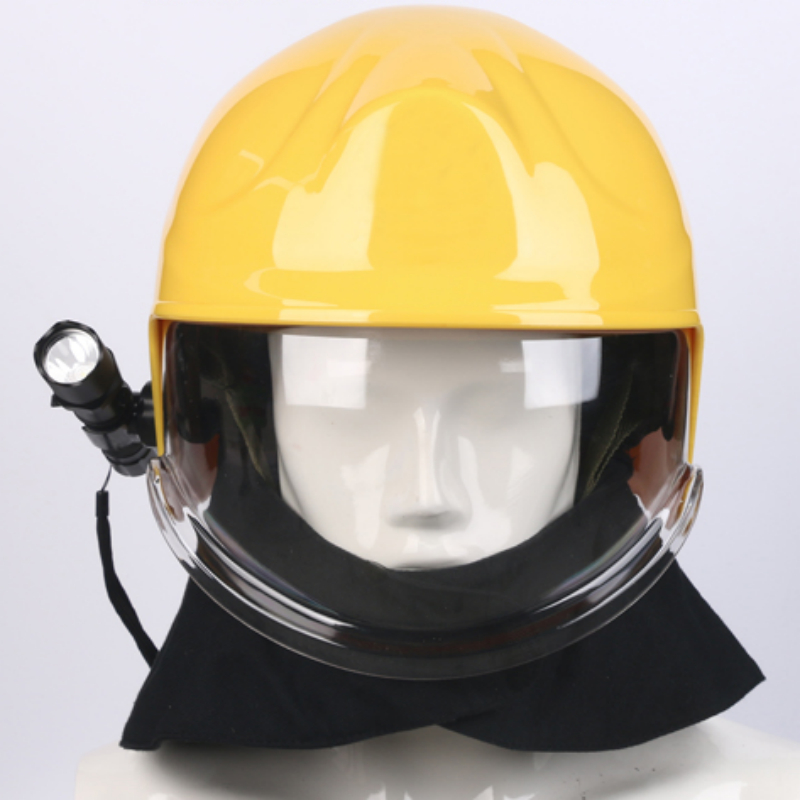 Full-Face Fire Rescue Helmet with Neck Shawl — photo 2