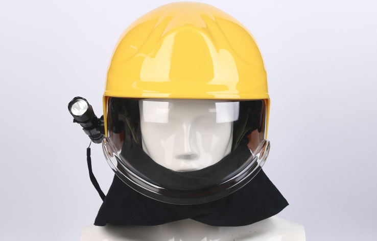 Full-Face Fire Rescue Helmet with Neck Shawl — photo 4