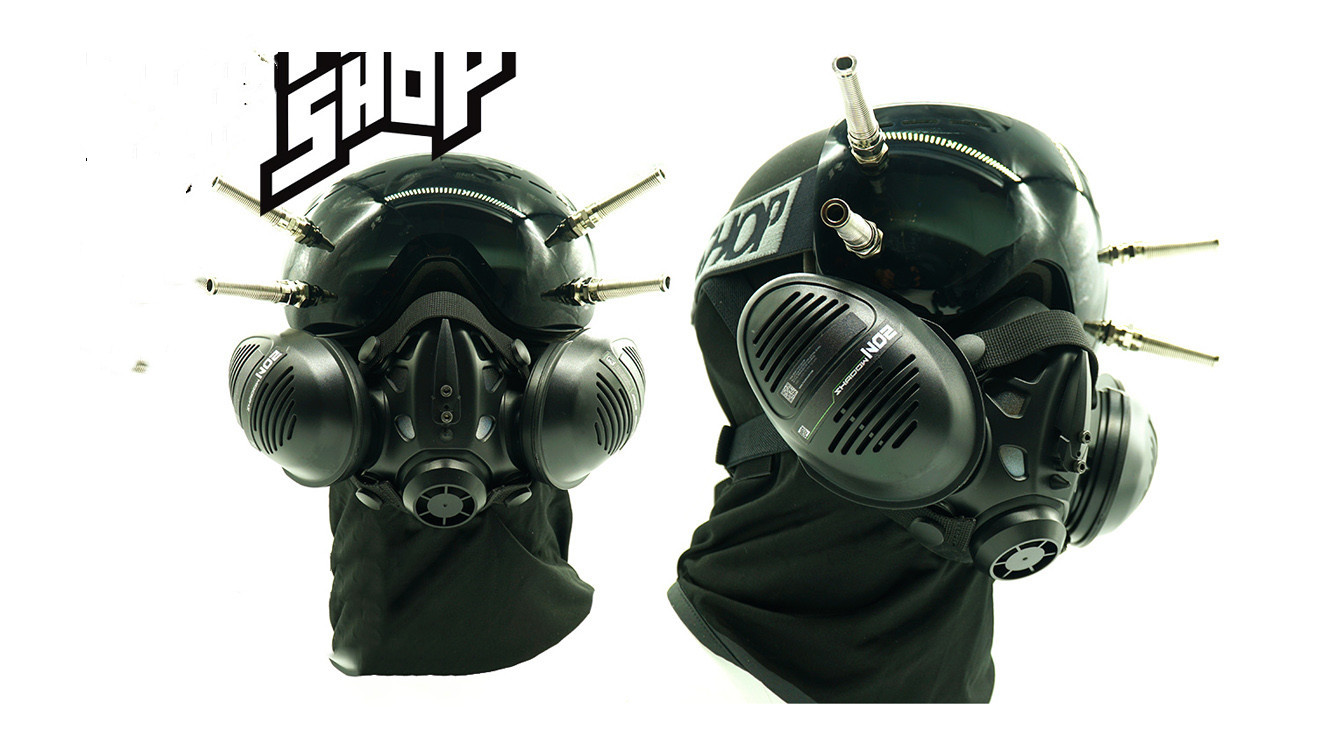 Black Full-Head Cover Mask for Photography — photo 2