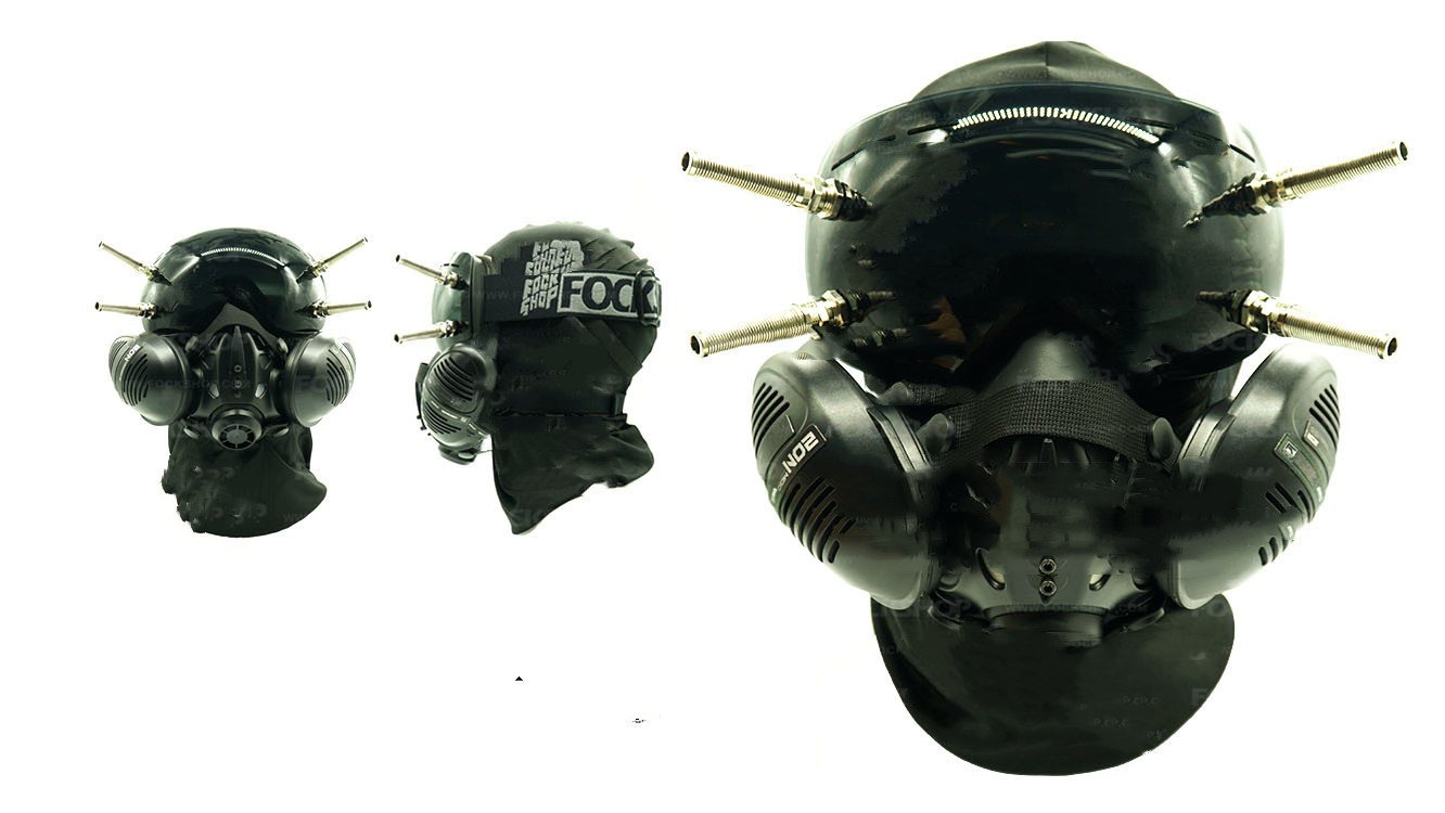 Black Full-Head Cover Mask for Photography — photo 3