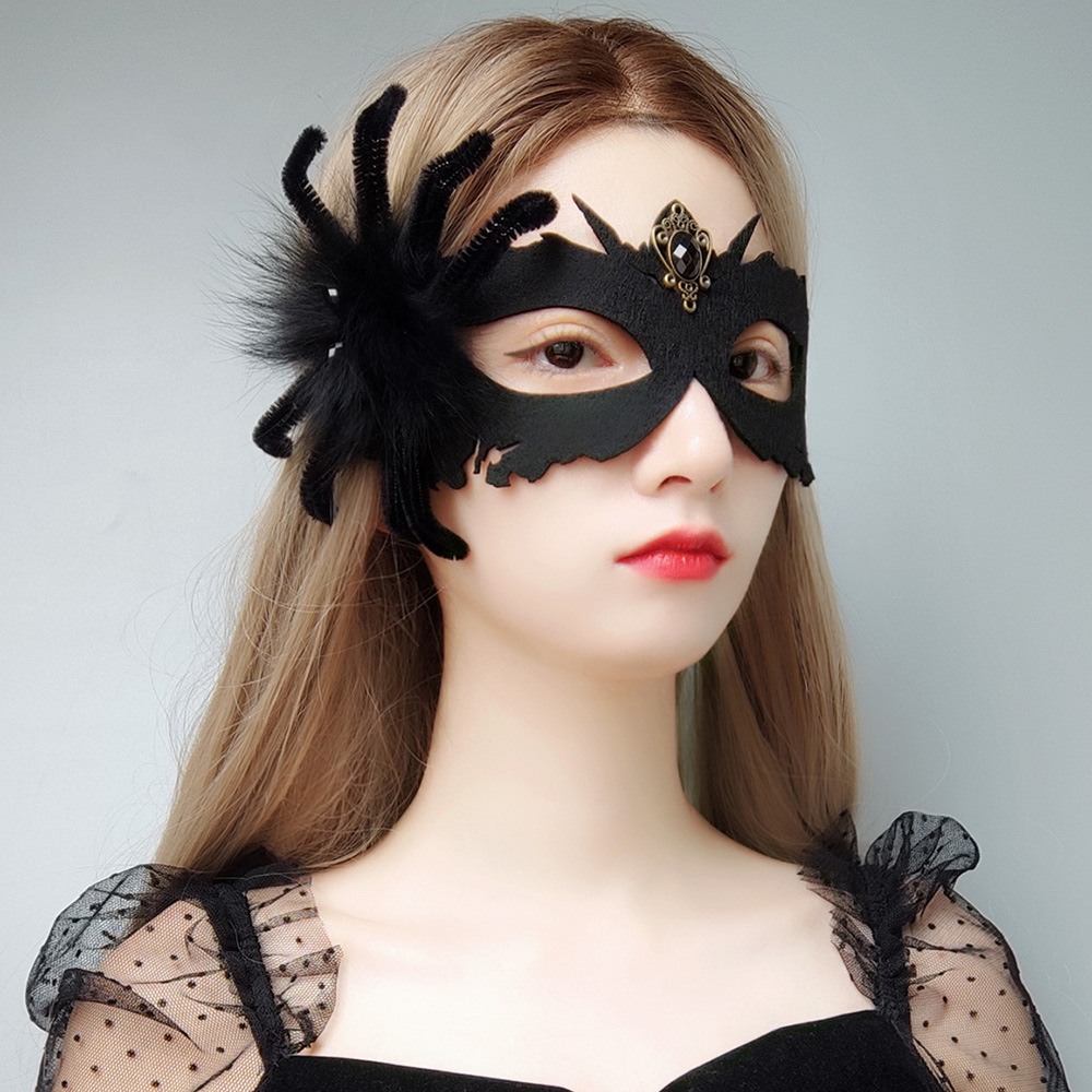 Black Spider Masquerade Mask — photo 3