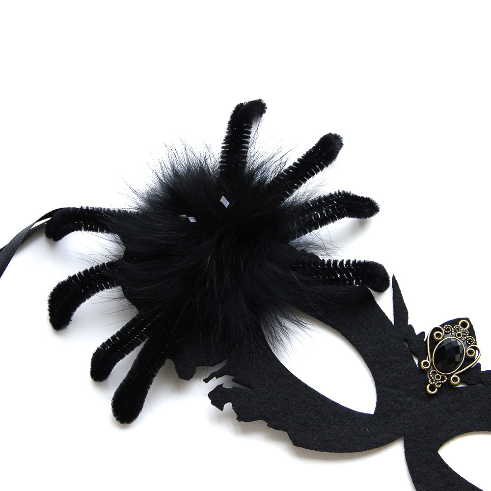 Black Spider Masquerade Mask — photo 4