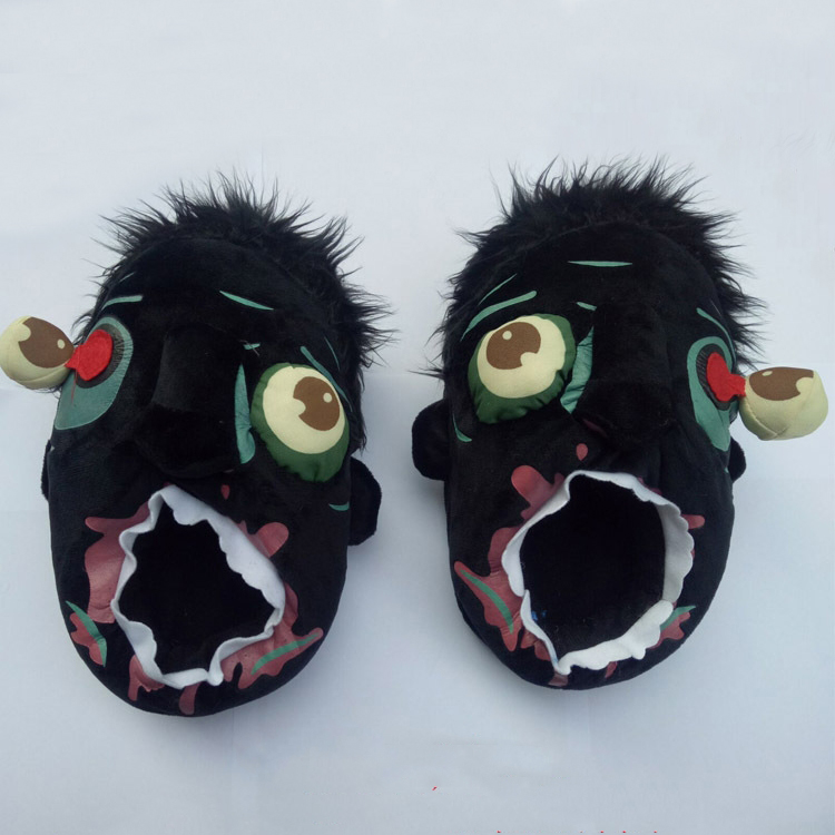 Zombie Monster Plush House Slippers — photo 3