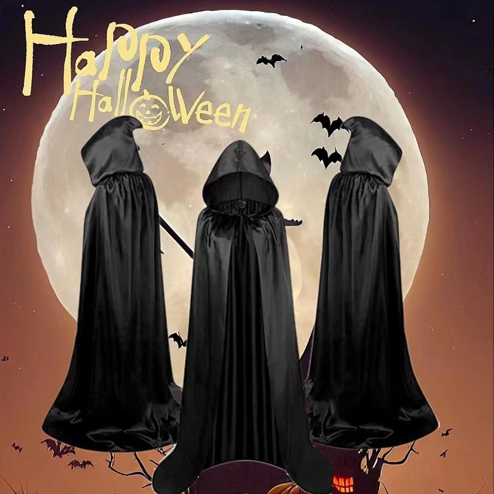 Hooded Satin Cape - Wizard & Vampire Cloak — photo 2