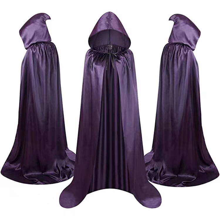 Hooded Satin Cape - Wizard & Vampire Cloak — photo 6