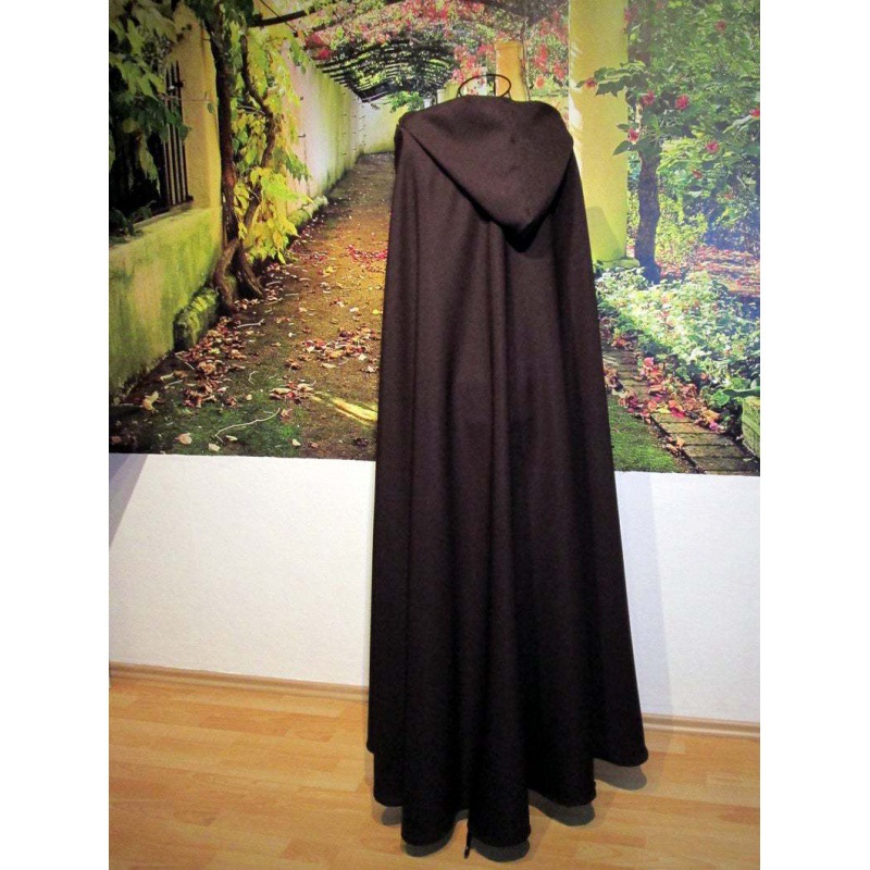 Long Hooded Wool Cloak — photo 4
