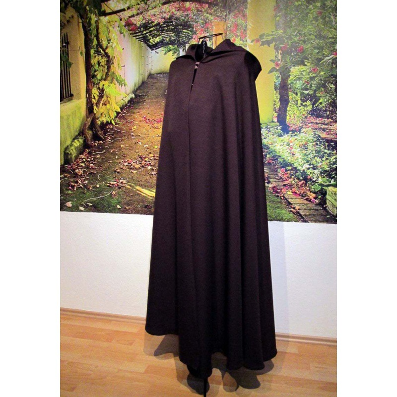 Long Hooded Wool Cloak — photo 5
