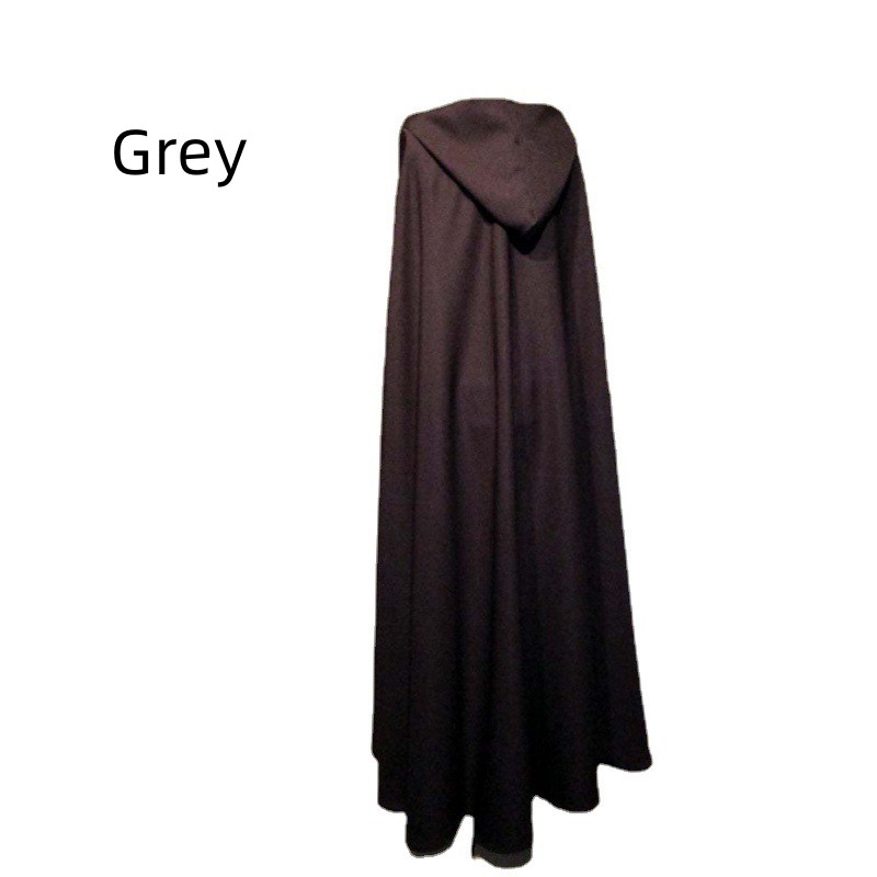 Long Hooded Wool Cloak — photo 6