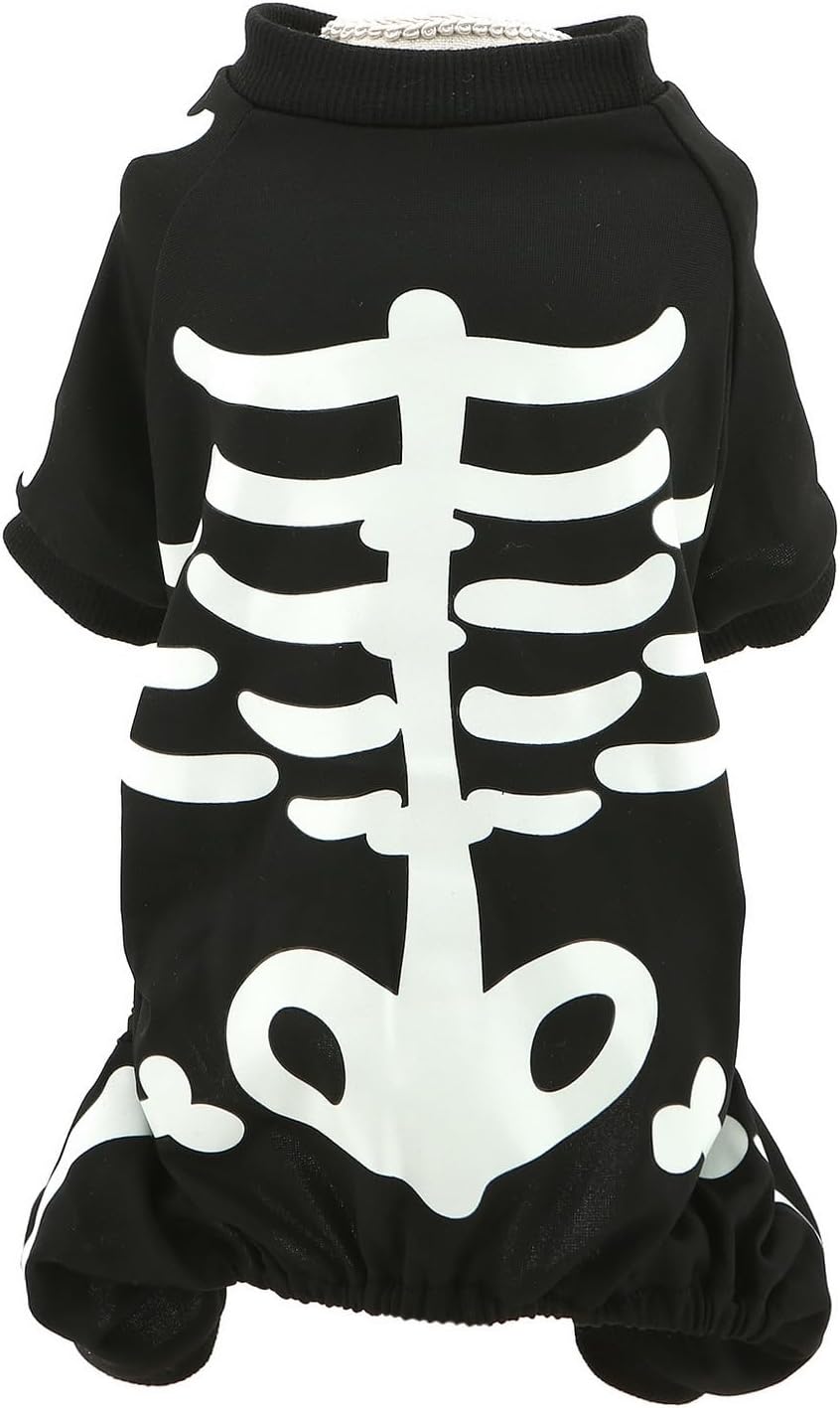 Glow-in-the-Dark Skeleton Dog Costume — photo 4