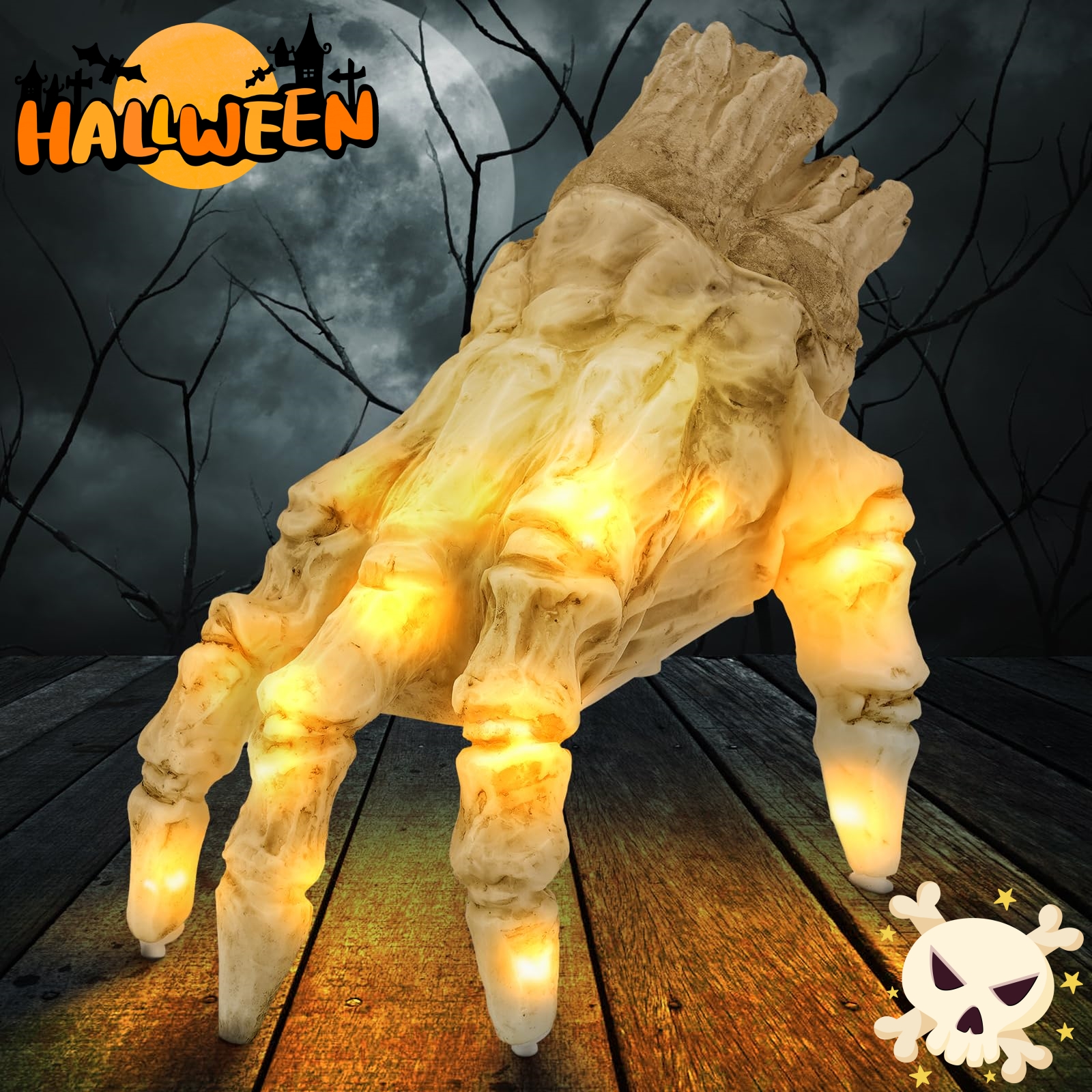 Animated Crawling Zombie Hand with Light & Sound — photo 2