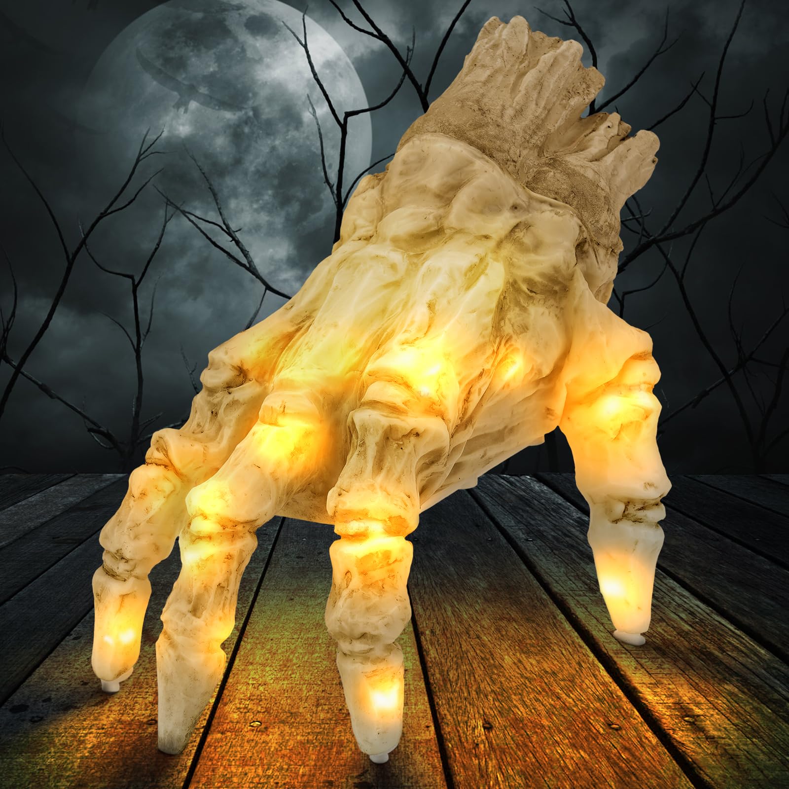 Animated Crawling Zombie Hand with Light & Sound — photo 3