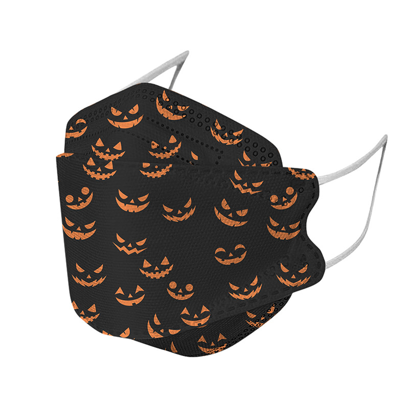 Fish-Mouth Fold Ear-Loop Face Masks (Print Styles)