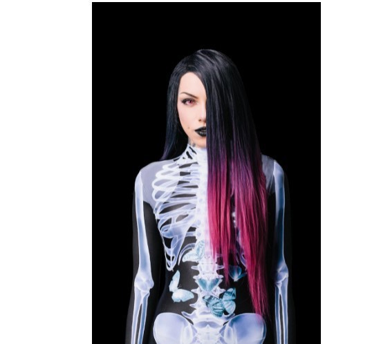 Skeleton Print See-Through Jumpsuit — photo 4