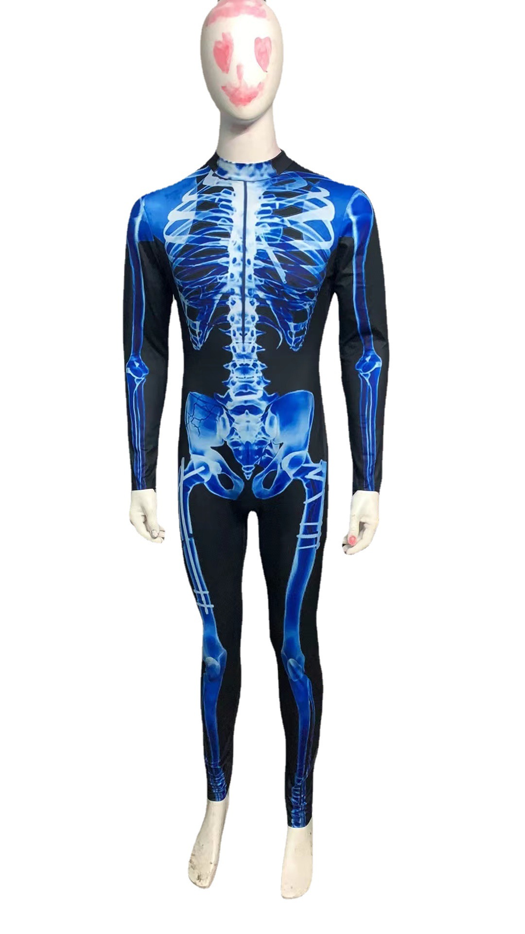 Skeleton Print See-Through Jumpsuit — photo 6
