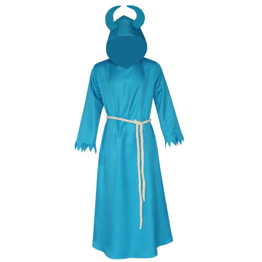Medieval Hooded-Style Costume Cloak with Rope Tie — photo 3