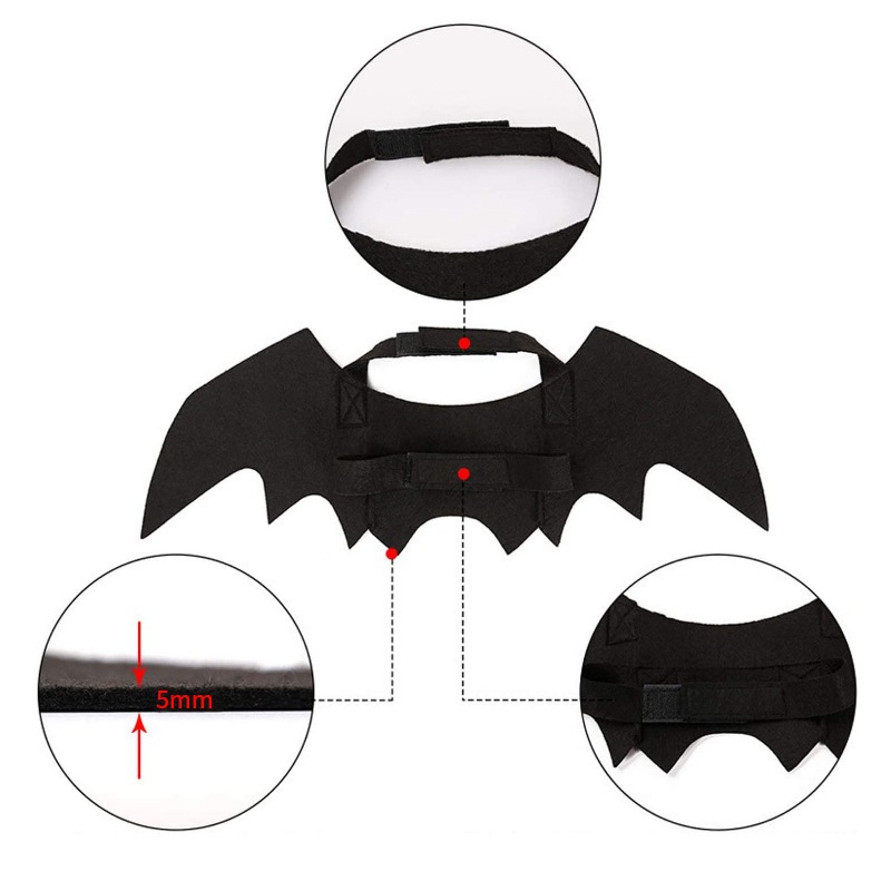 Felt Bat Wings Pet Costume for Cats & Dogs — photo 5