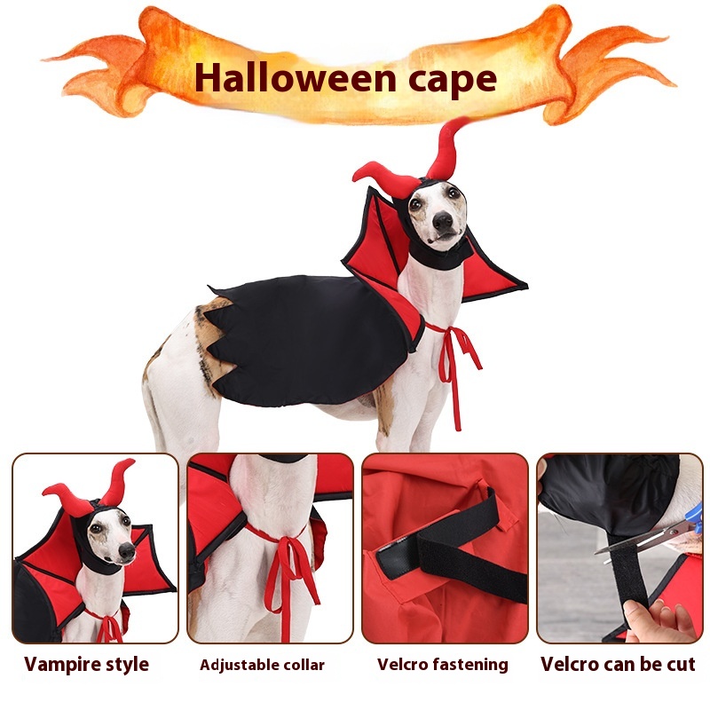 Pet Vampire Cloak & Hat Costume — photo 2