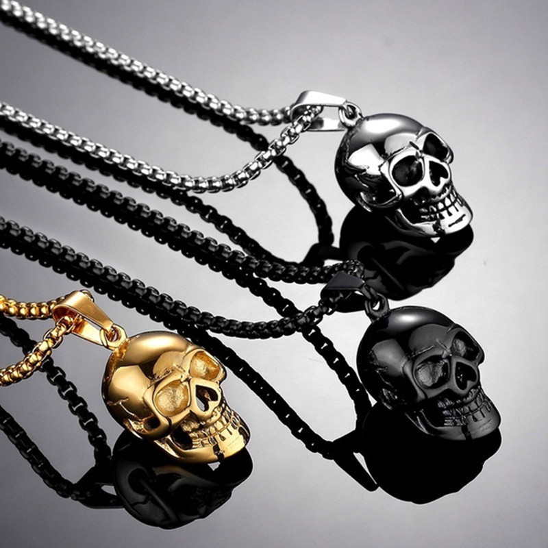 Punk Skull Pendant Necklace — photo 2