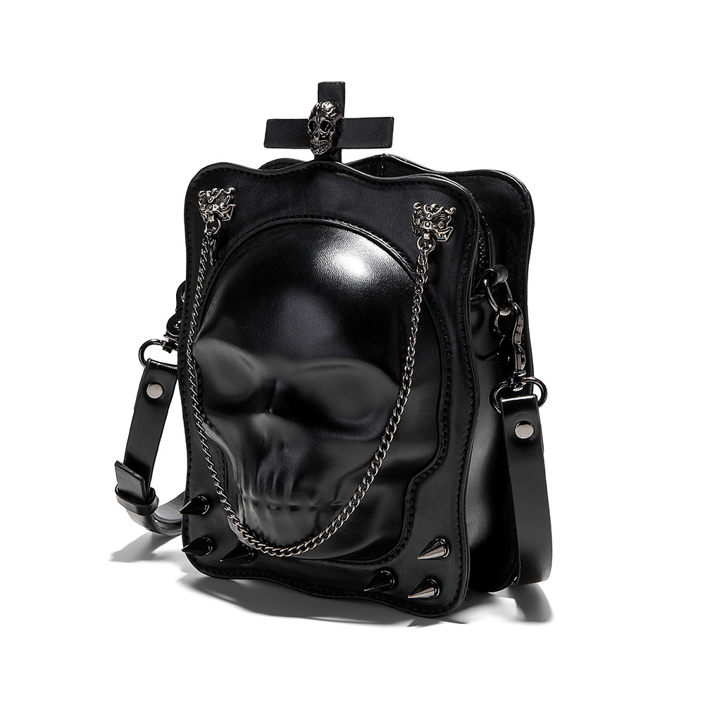 Skull Crossbody Bag - Gothic Mini Messenger — photo 4
