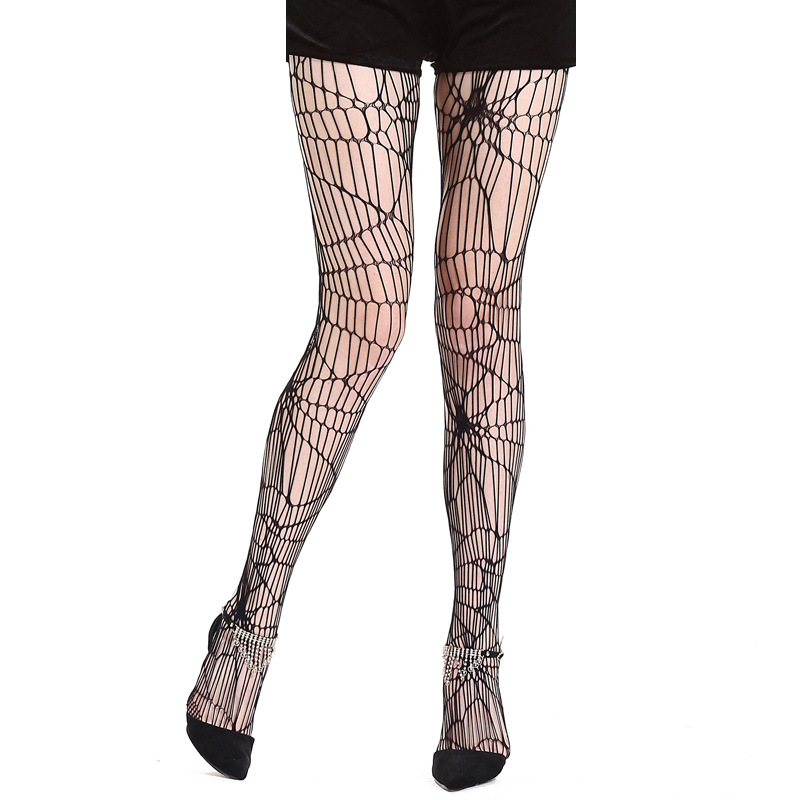 Sheer Black Footed Pantyhose Tights