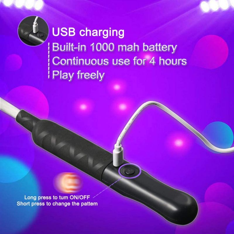 LED Fiber-Optic Dance Whip (USB Rechargeable) — photo 2