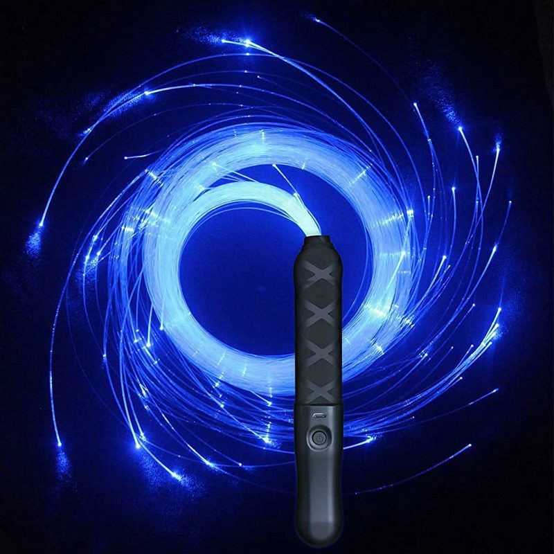 LED Fiber-Optic Dance Whip (USB Rechargeable)