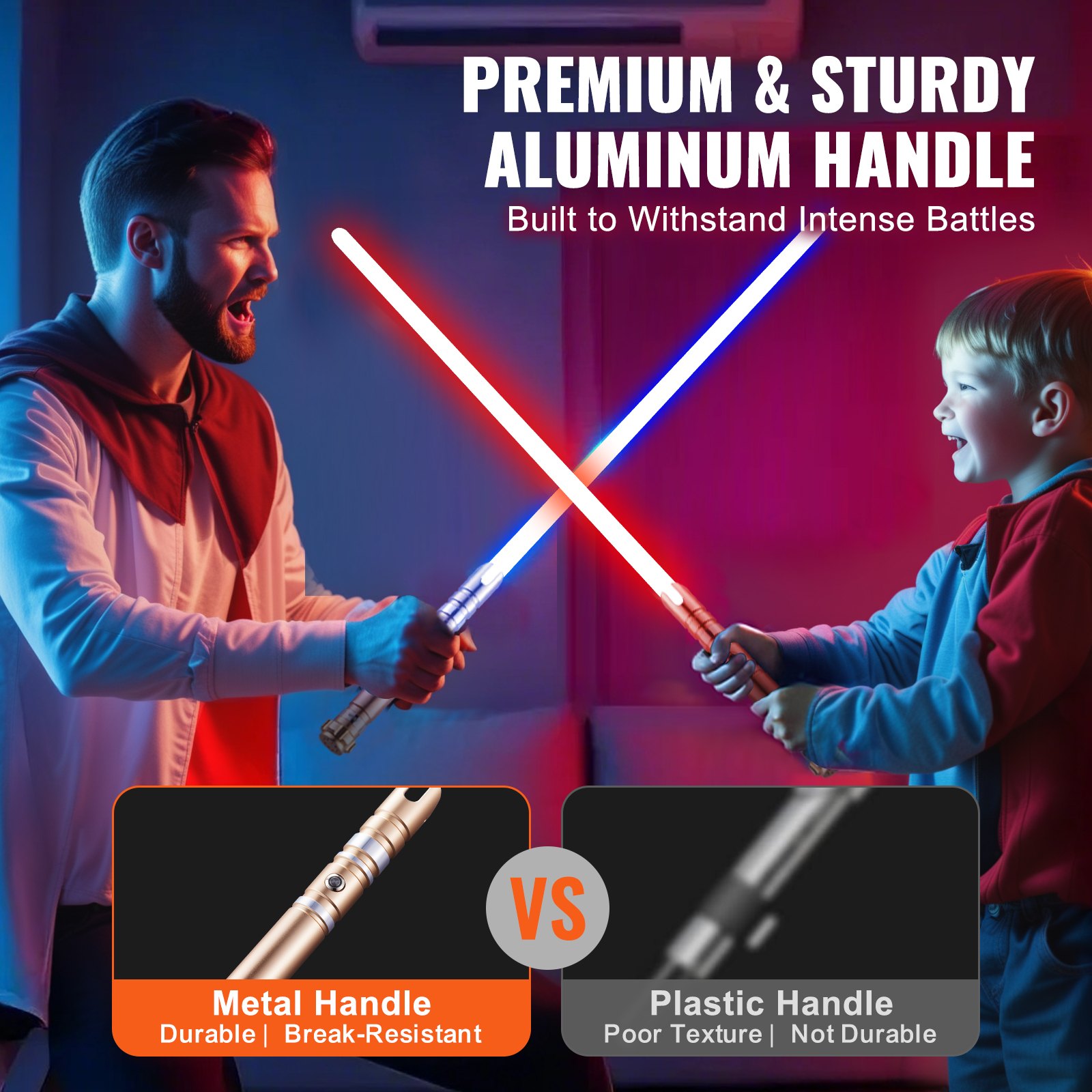 Rechargeable LED Light-Up Sword - 12 RGB Colors — photo 3