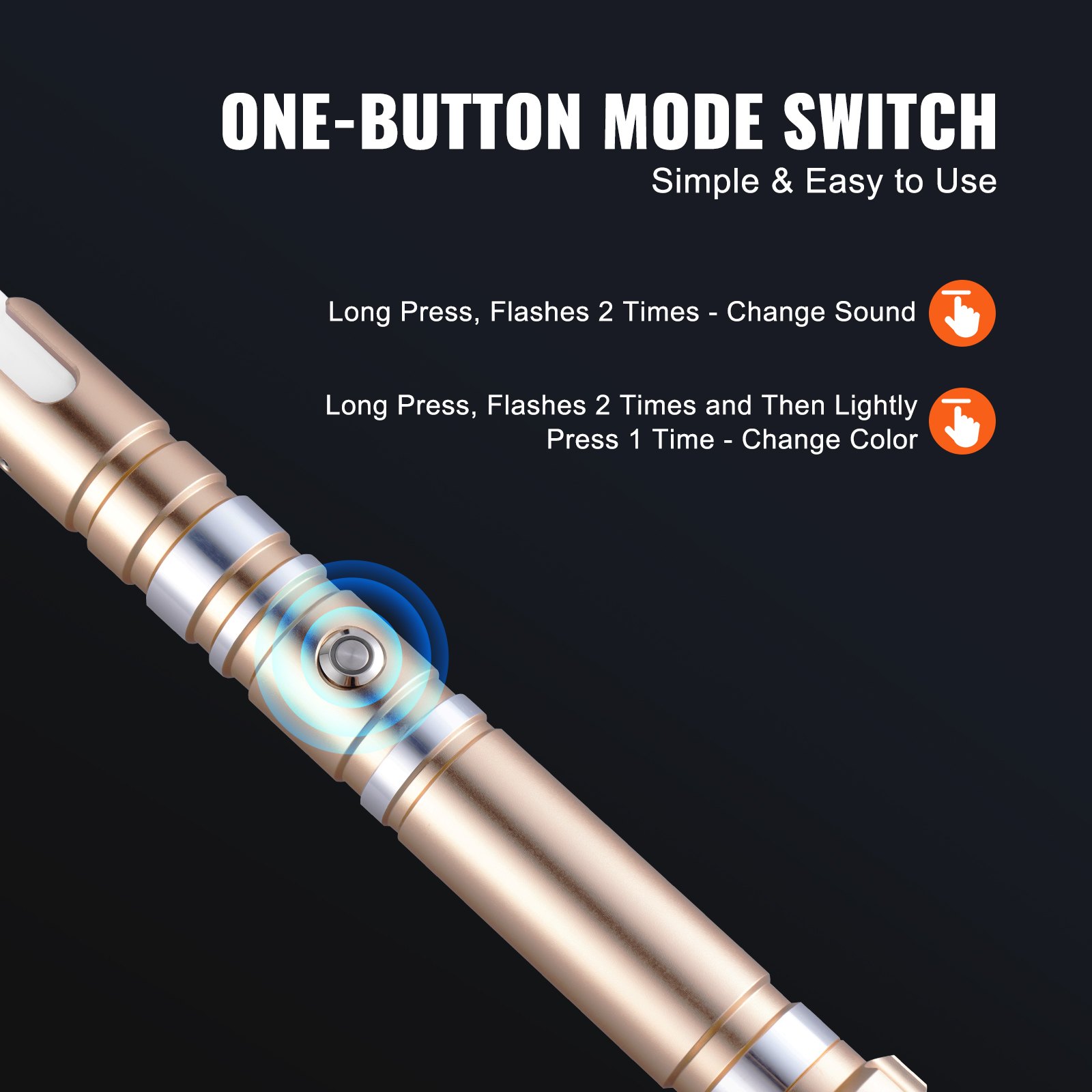 Rechargeable LED Light-Up Sword - 12 RGB Colors — photo 4