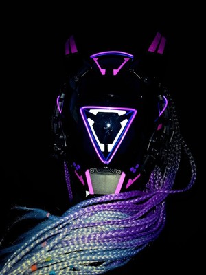 USB-Rechargeable Light-Up LED Mask — photo 3