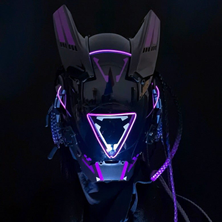 USB-Rechargeable Light-Up LED Mask — photo 4