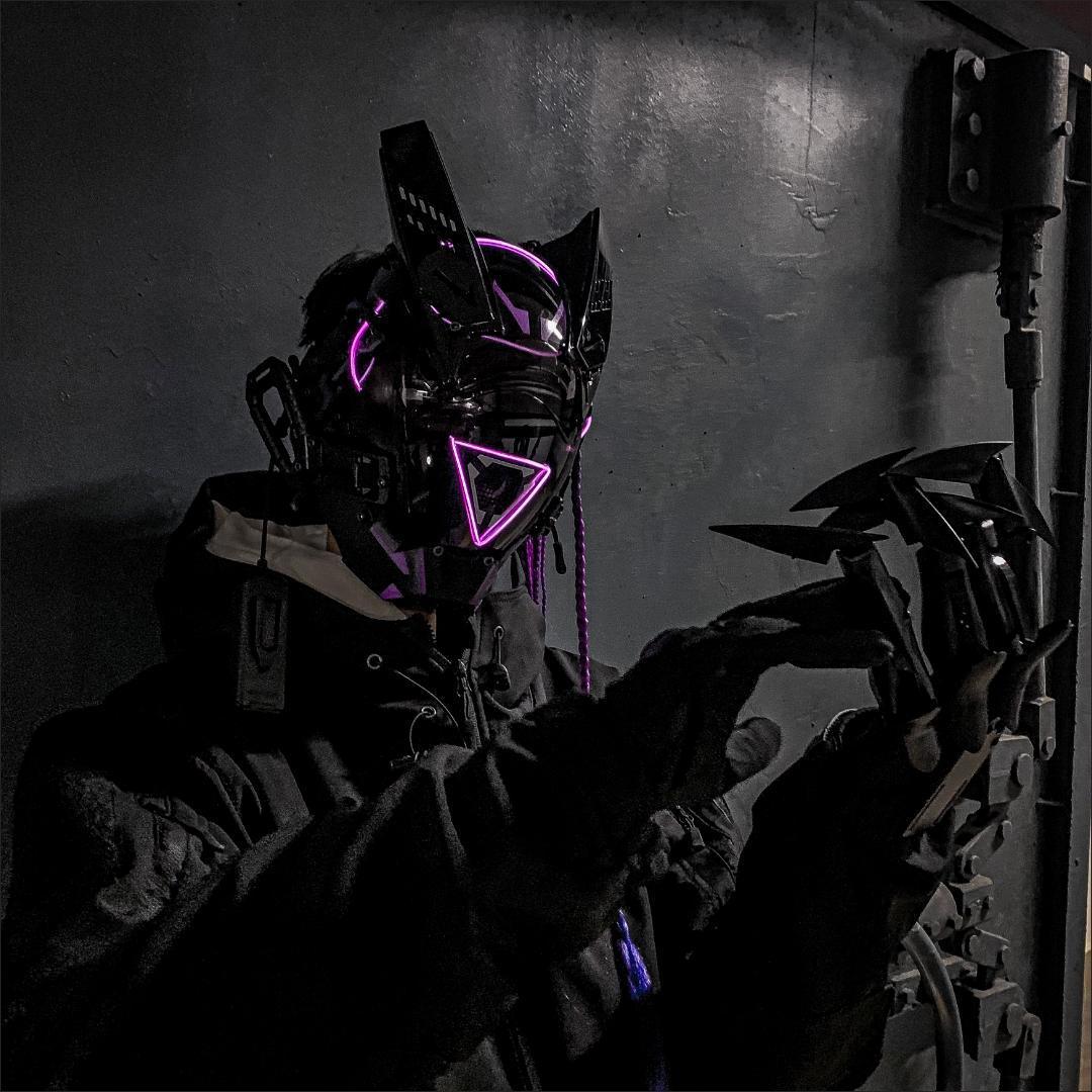 USB-Rechargeable Light-Up LED Mask — photo 5