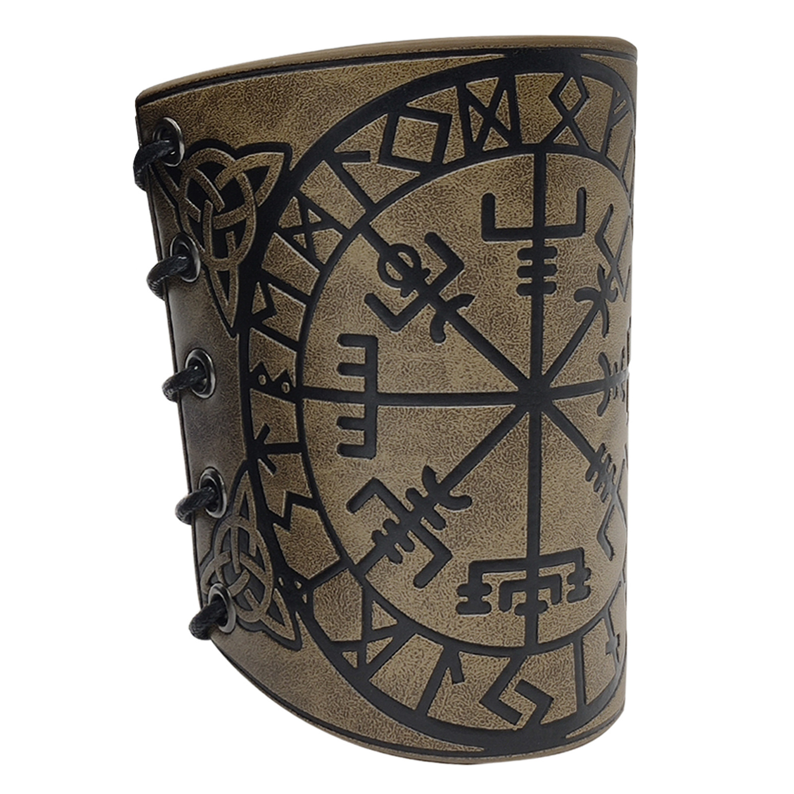 Embossed Viking Leather Cuff Bracer — photo 4