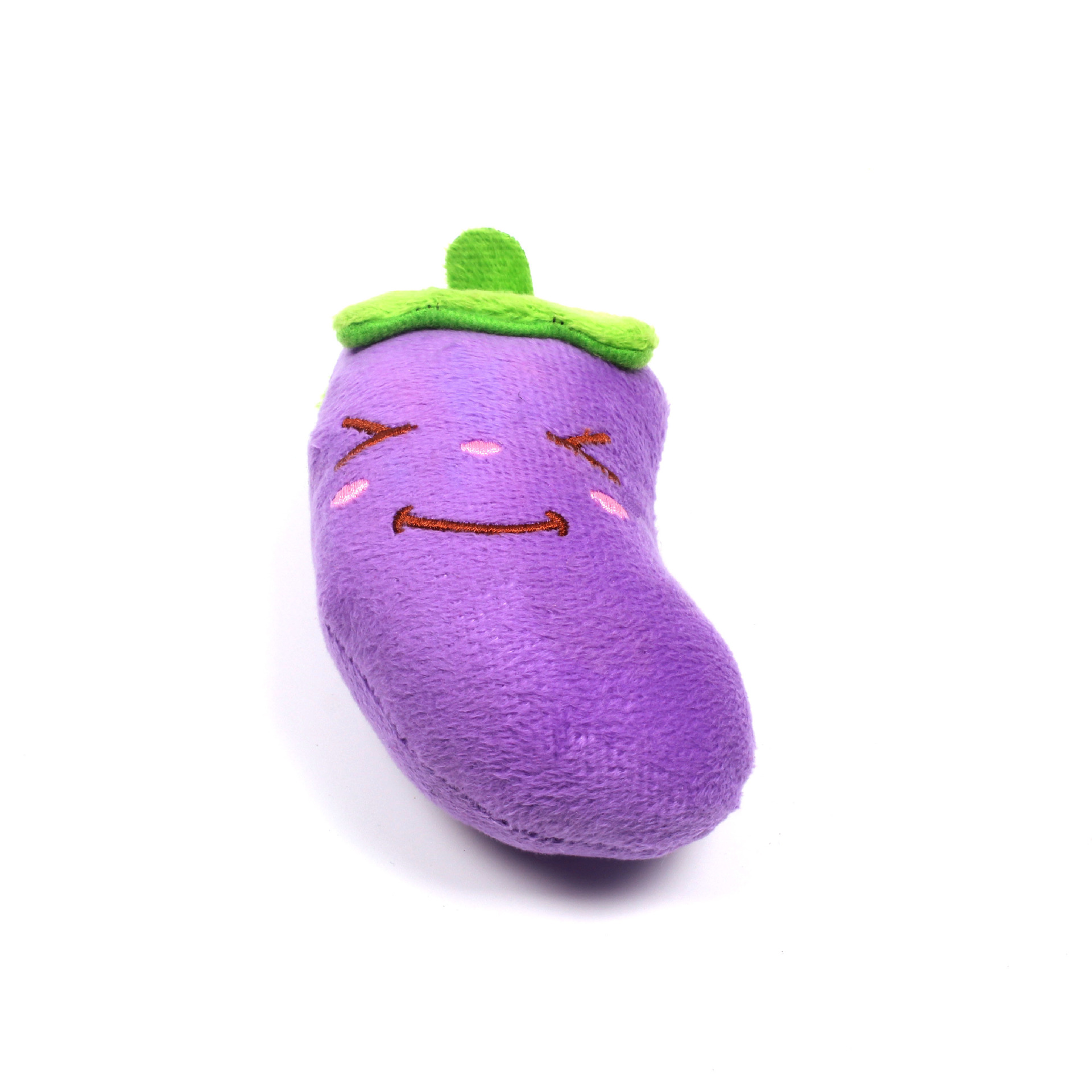 Plush Eggplant Squeaky Dog Toy — photo 6