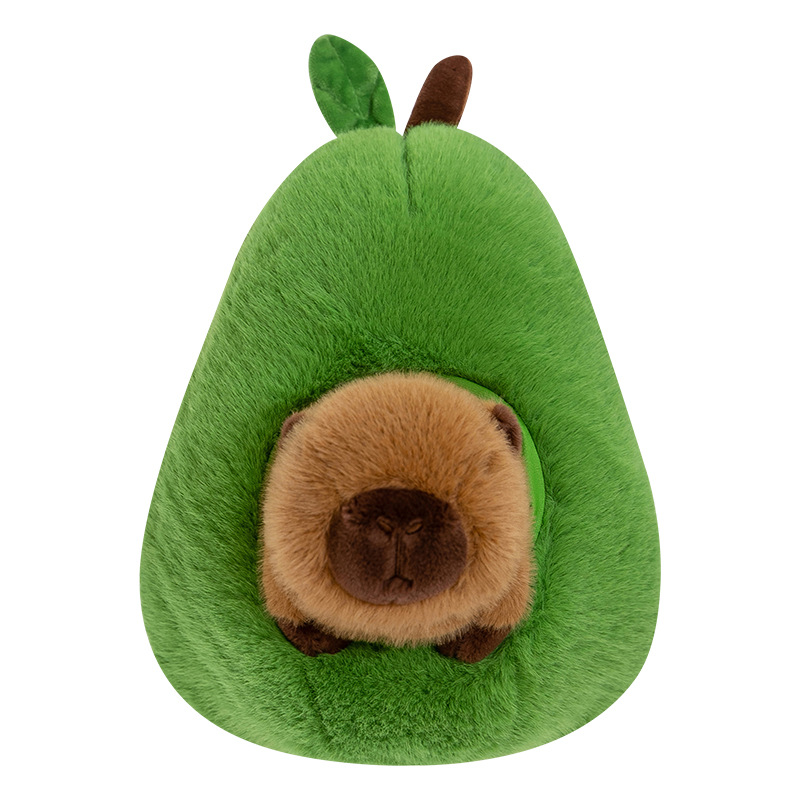 Avocado Capybara & Apple Piggy Plush Pillow — photo 6